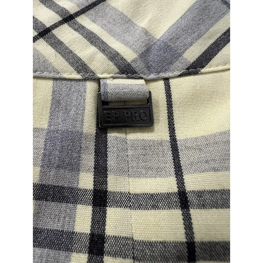 EP PRO Women Size 8 Yellow Gray Plaid Rayon Blend Lined Skort Sexy Party College - Image 11