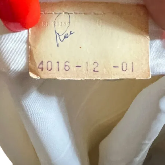 Vintage ILGWU‎ Wedding Dress White Size 12 - Image 11