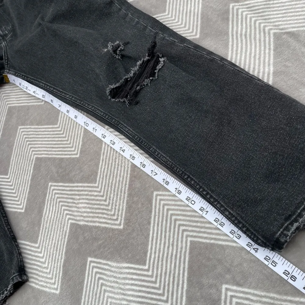 Abercrombie & Fitch “The Ankle Straigh Ultra High Rise” Curvy Black Denim Jeans - Image 4