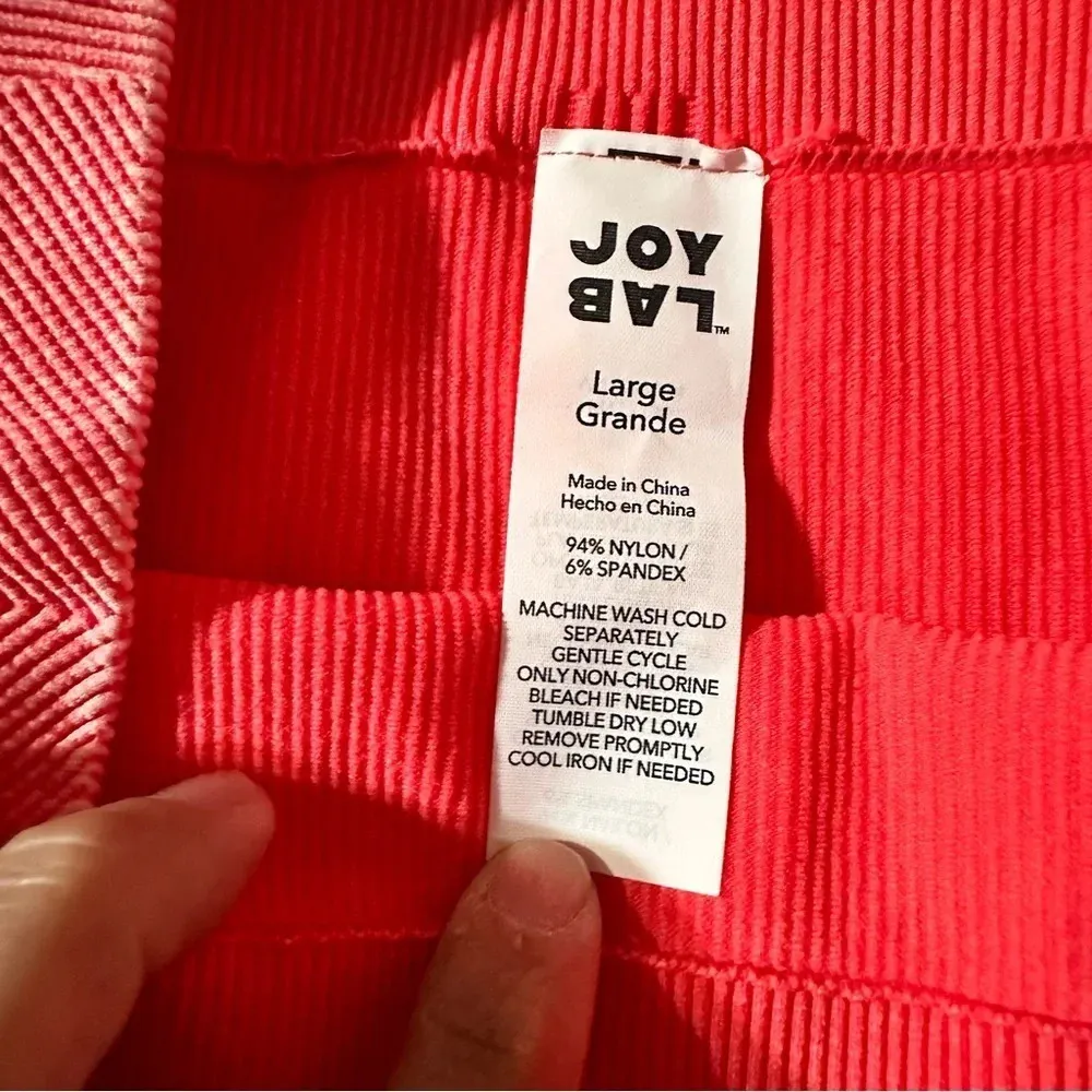 JoyLab women's large cropped salmon collar active leggings - Image 3