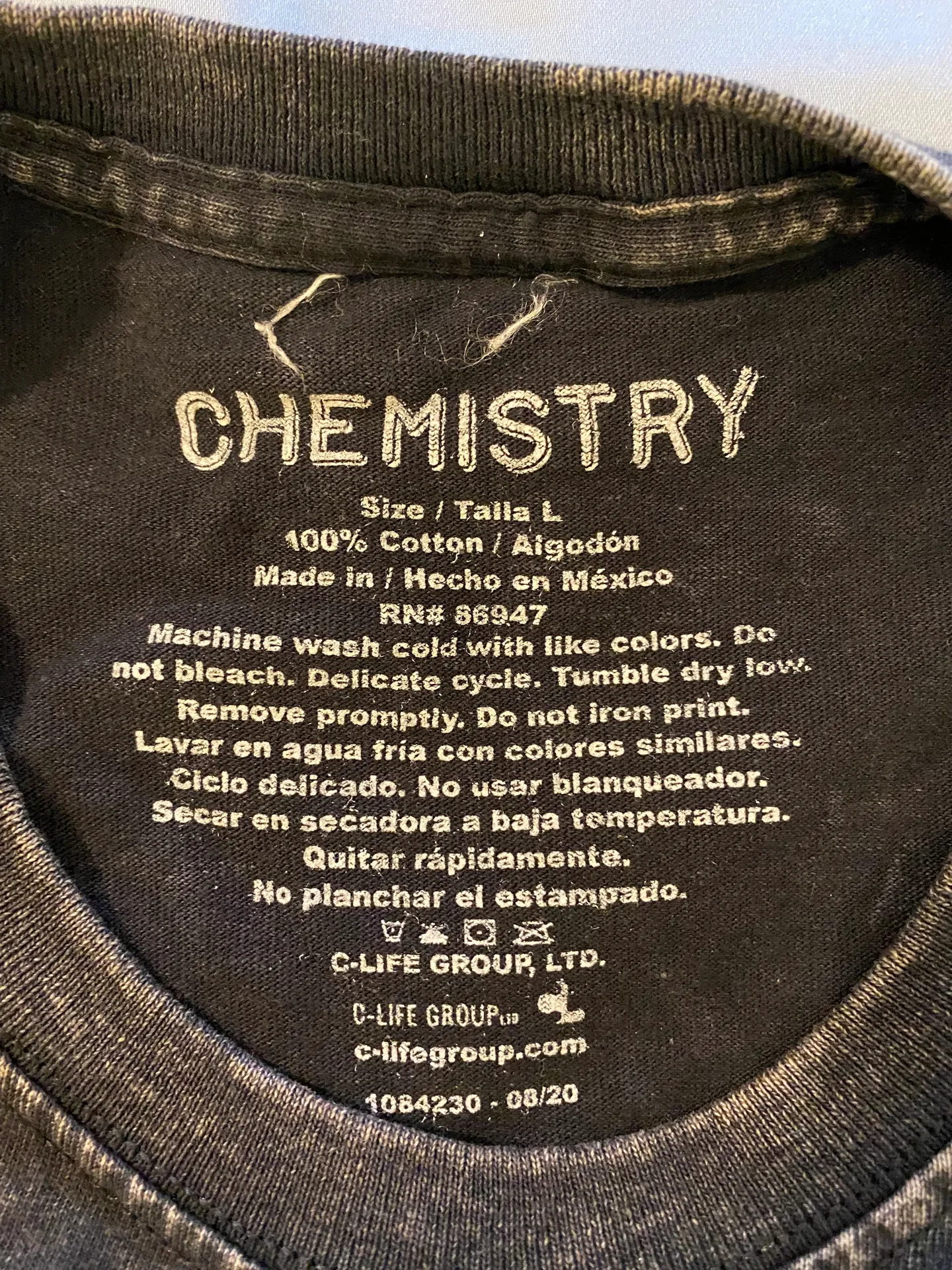 Black Graphic Long Sleeve Size L - Image 2