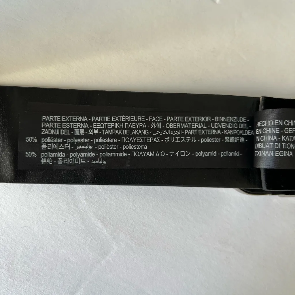 Zara Black Belt with Silver Embellishments - Image 5