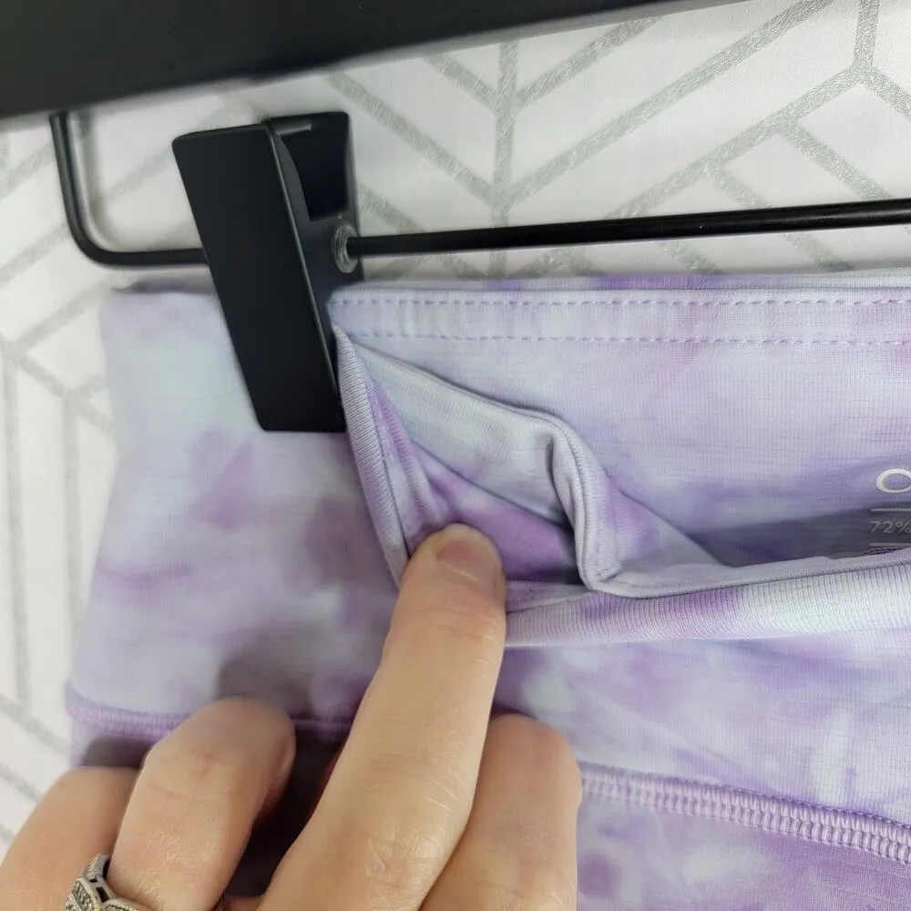 Outdoor Voices Move Free Purple Tie Dyed Cropped Leggings Sz Small - Image 5