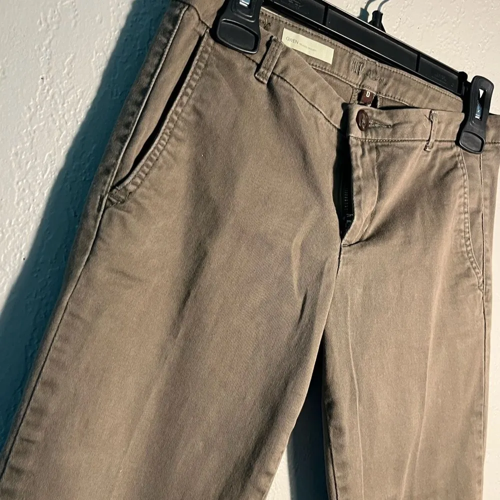 Kut from the Kloth Brown Relaxed Trousers Ankle-Length Chino GWEN SZ 0 Straight - Image 5