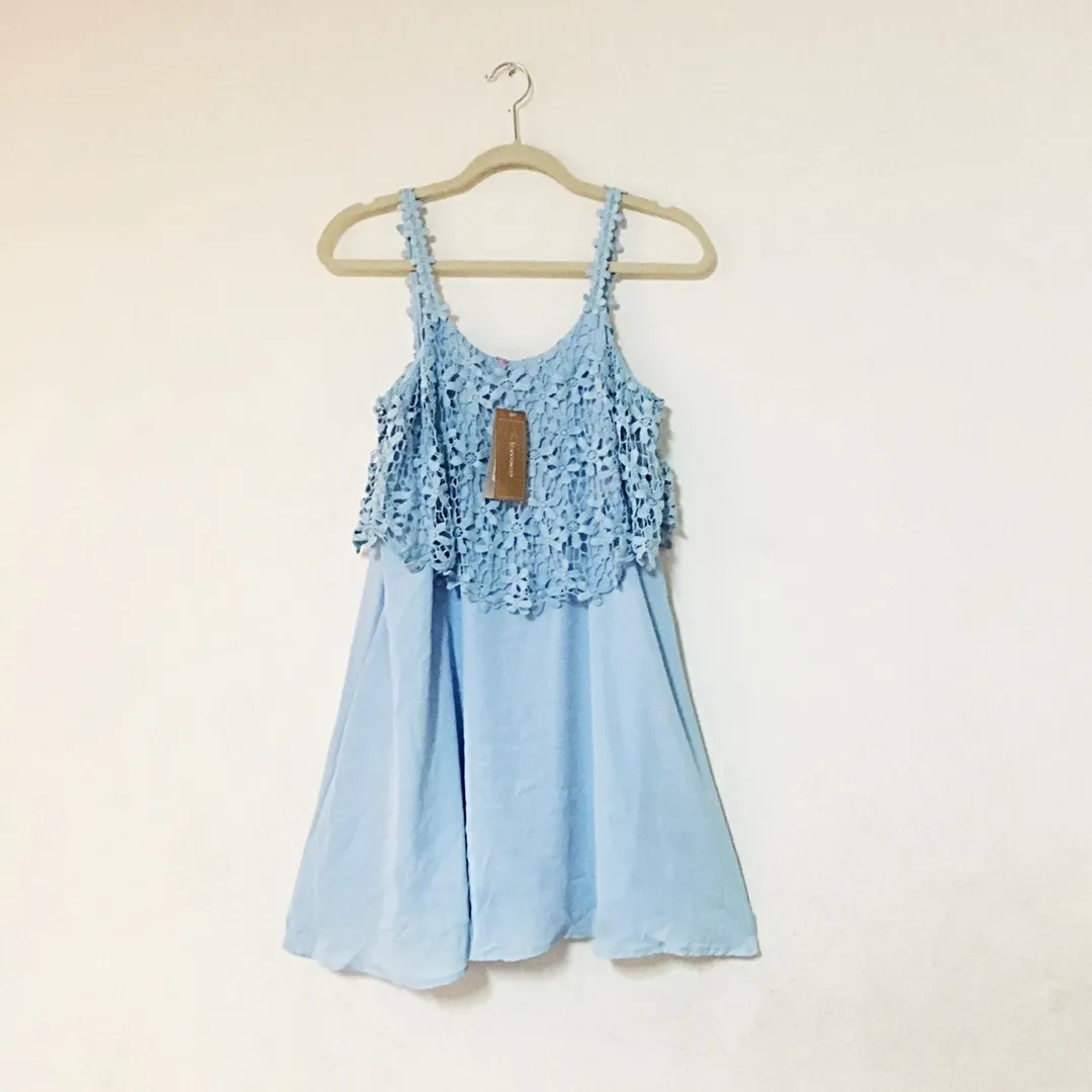 Crochet Layered Boho Dress - Image 5