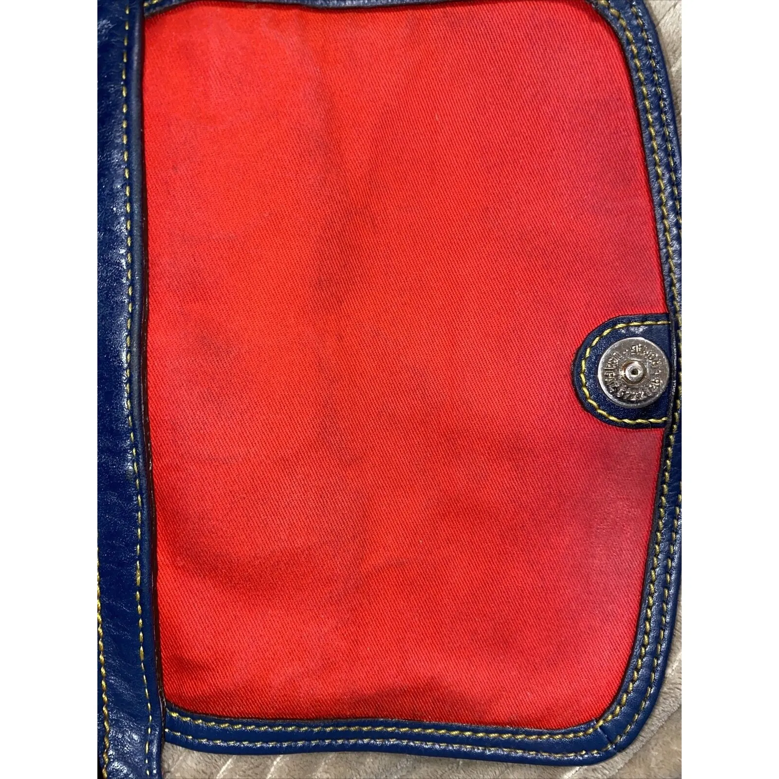 Dooney & Bourke Samba Blue Pebbled Leather Small Crossbody Handbag Purse - Image 14