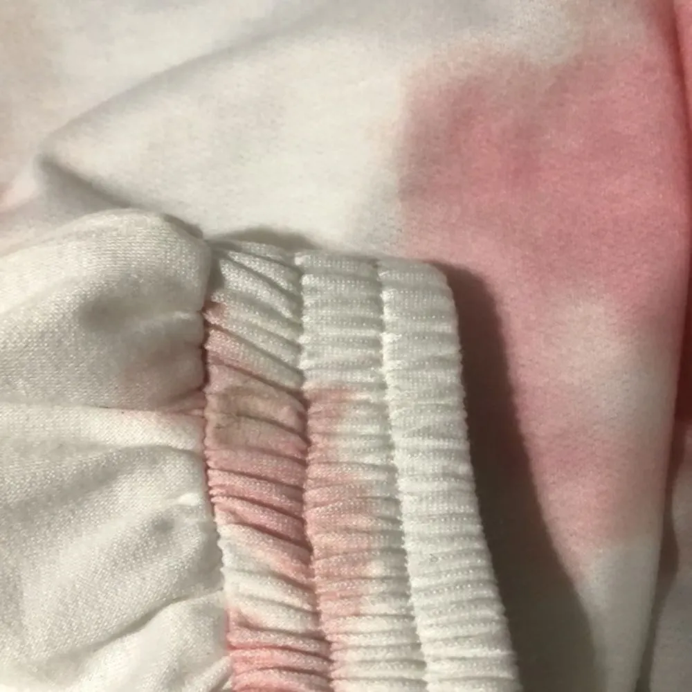 Love + Harmony hooded tie dye shirt long sleeve crop size medium Pink - Image 12