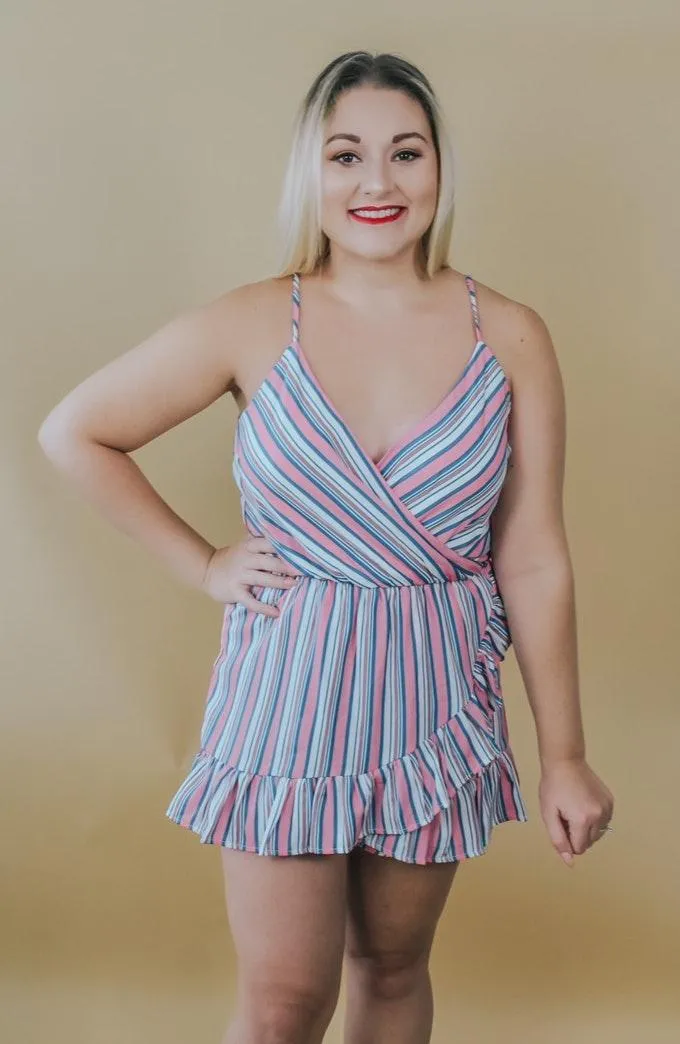 VICI Amusement Striped Romper  - Image 4