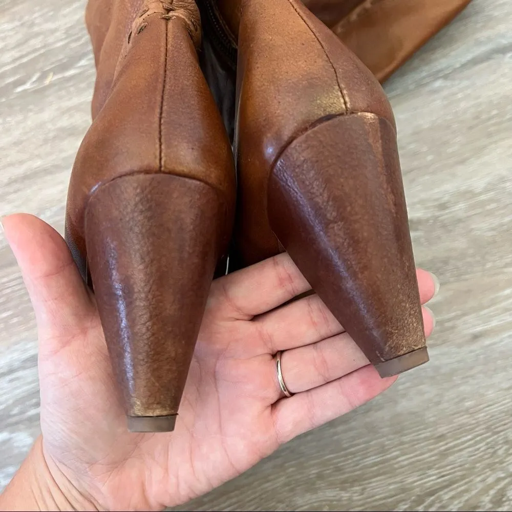 Gentle souls‎ brown leather slouchy boots women’s 6.5 - Image 5