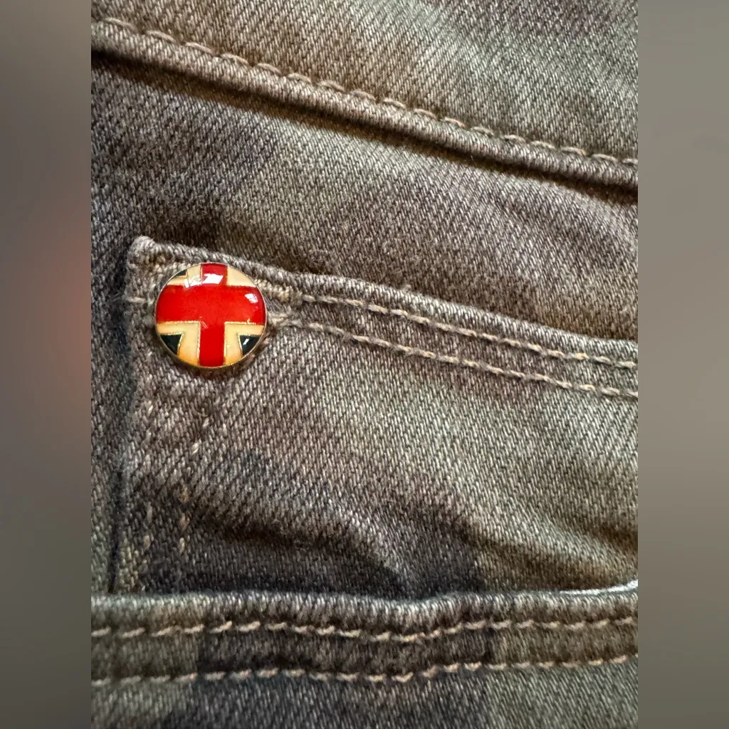 Hudson Nico Super Skinny Ankle Jeans Mid Rise Green Camo Print Women's Sz 26 NWT - Image 5