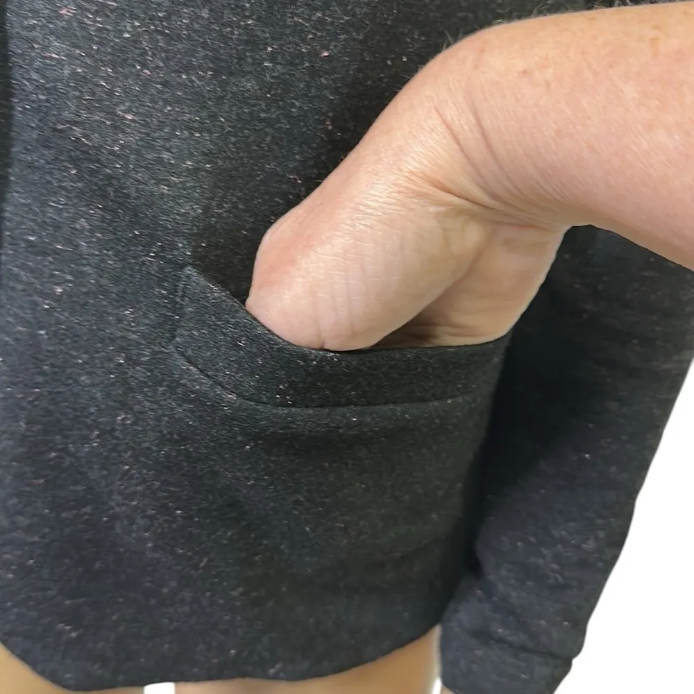 Tart Essential Stretch Black Pink Formfit 2 Button Blazer Jacket Womens XS - Image 6