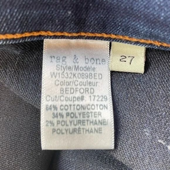 Rag & Bone High Rise Ankle Skinny in Bedford Size 27 - Image 8