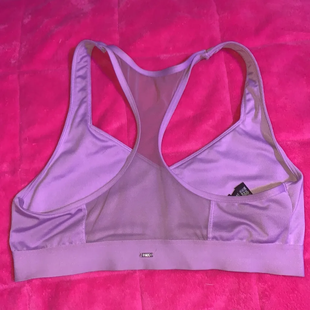 PINK Sport Ultimate Lavender Lightly Lined Sports Bra - Image 3