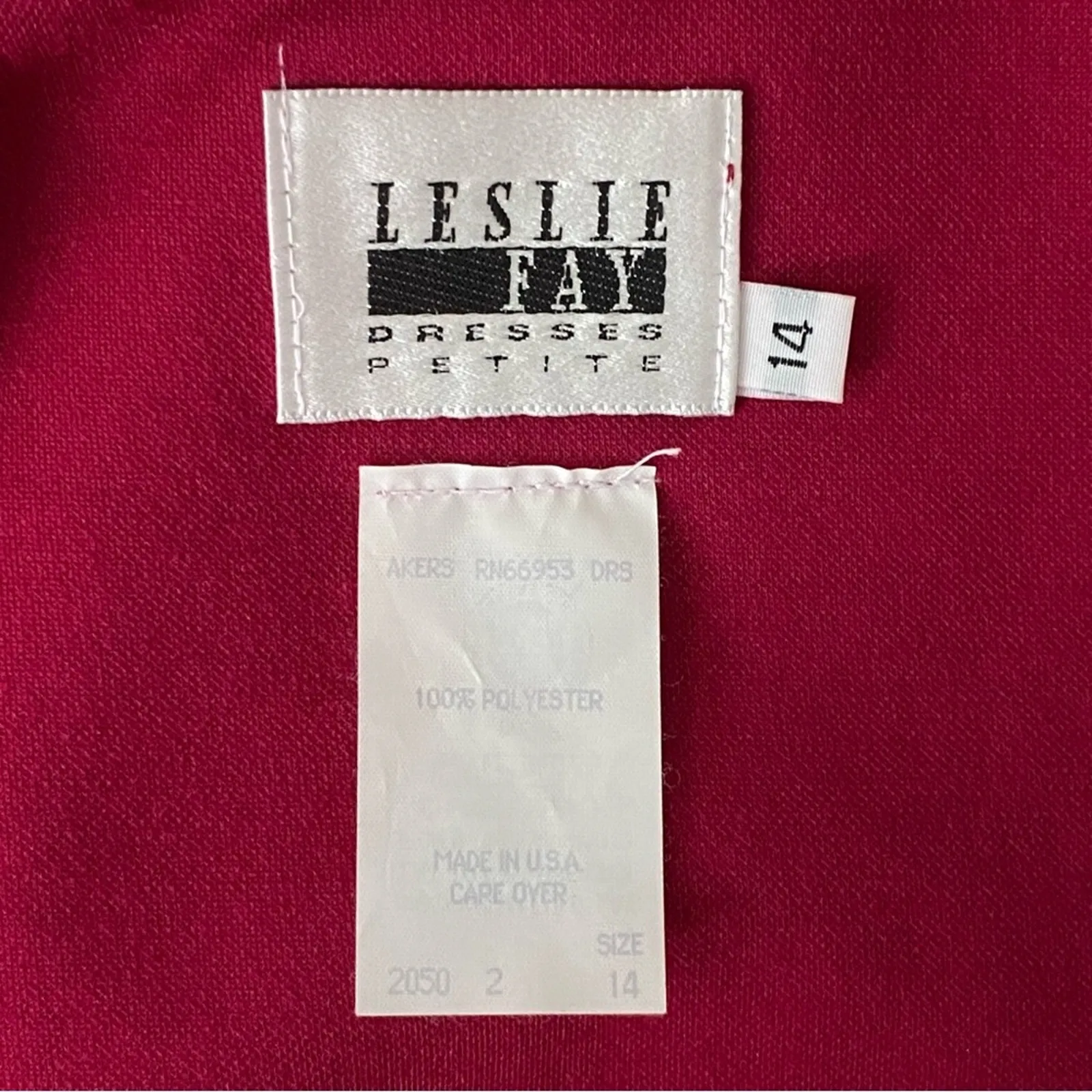 Vintage Dress Petite Large Medium Long Sleeve 14P 80s does 40s Suitdress Union Pink Size undefined - Image 7