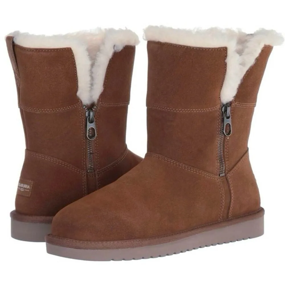 Koolaburra by UGG Aribel Short Boot women’s size 7 light chestnut brown tan EUC - Image 3