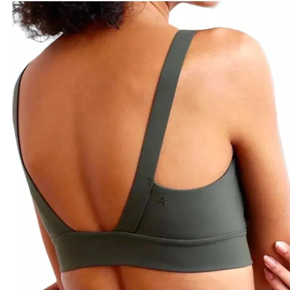 aday Lighten Up Sports Bra & Layered Up Thermal Leggings Set Green XS Activewear - Image 13