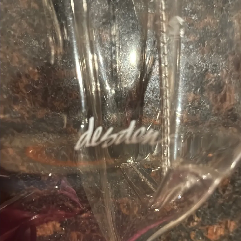 Clear Tote Bag with orange Clemson Tiger Paw Print and Gold Chain - Image 2