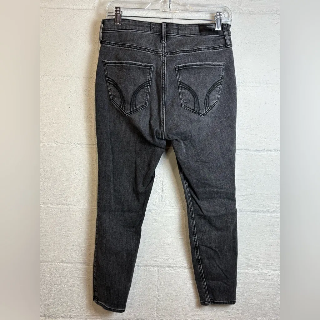 Hollister California Curvy High-Rise Crop Super Skinny Soft Stretch Jeans Sz 9R - Image 4