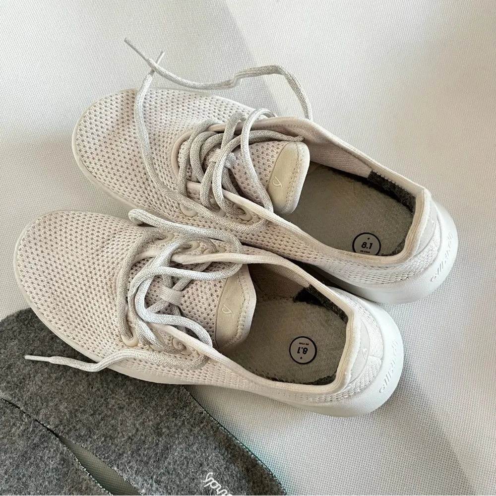 Allbirds Tree Runners Size 7 Kaikoura White (White Sole) Sneakers Shoes Comfy - Image 9
