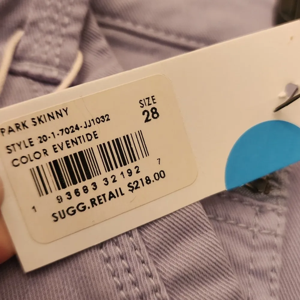 Joie Park Skinny Women's White Purple Lilac Skinny Jeans Leg Zip Size 28 - Image 7