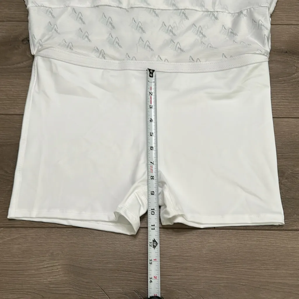 Lucky In Love 13” Layered Pleated Tennis Skirt Skort‎ White Pink Size XL - Image 8