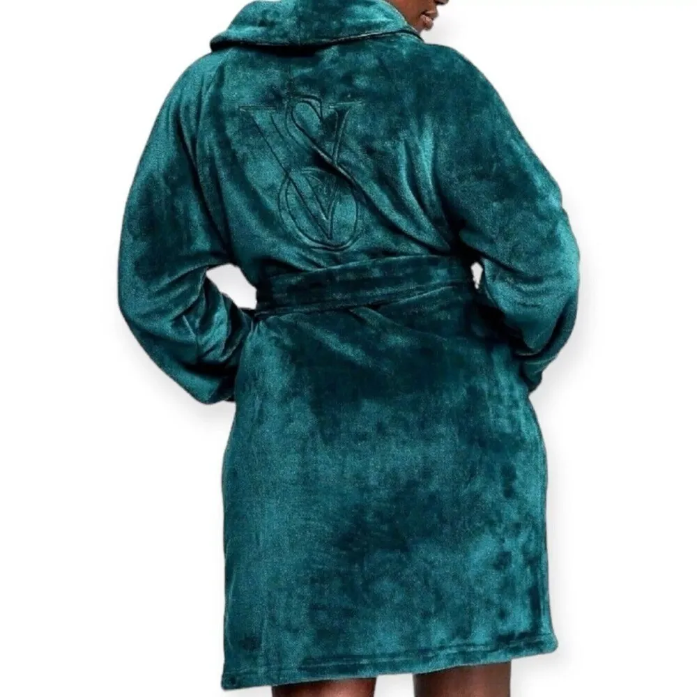 Victoria's Secret Plush Women's Robe XS/S dark green - Image 2