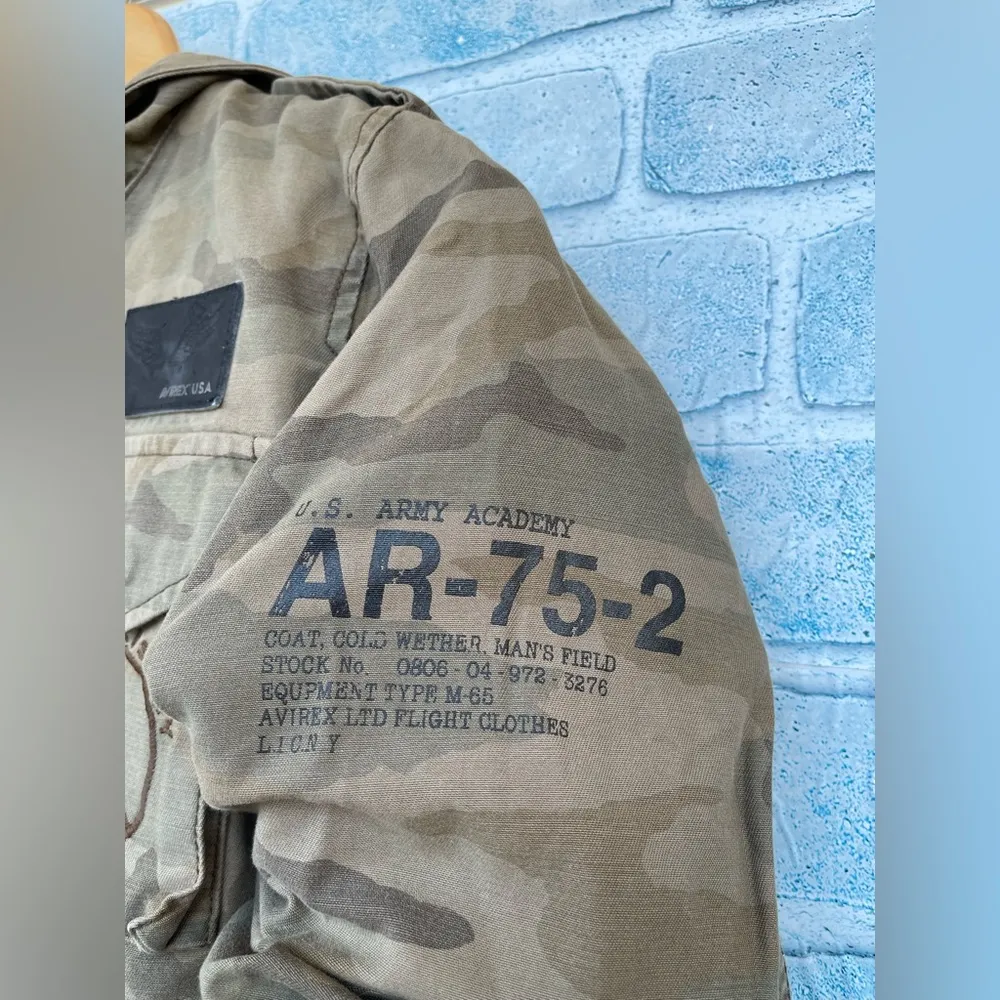 Avirex military jacket flight equipment size XS Green - Image 8