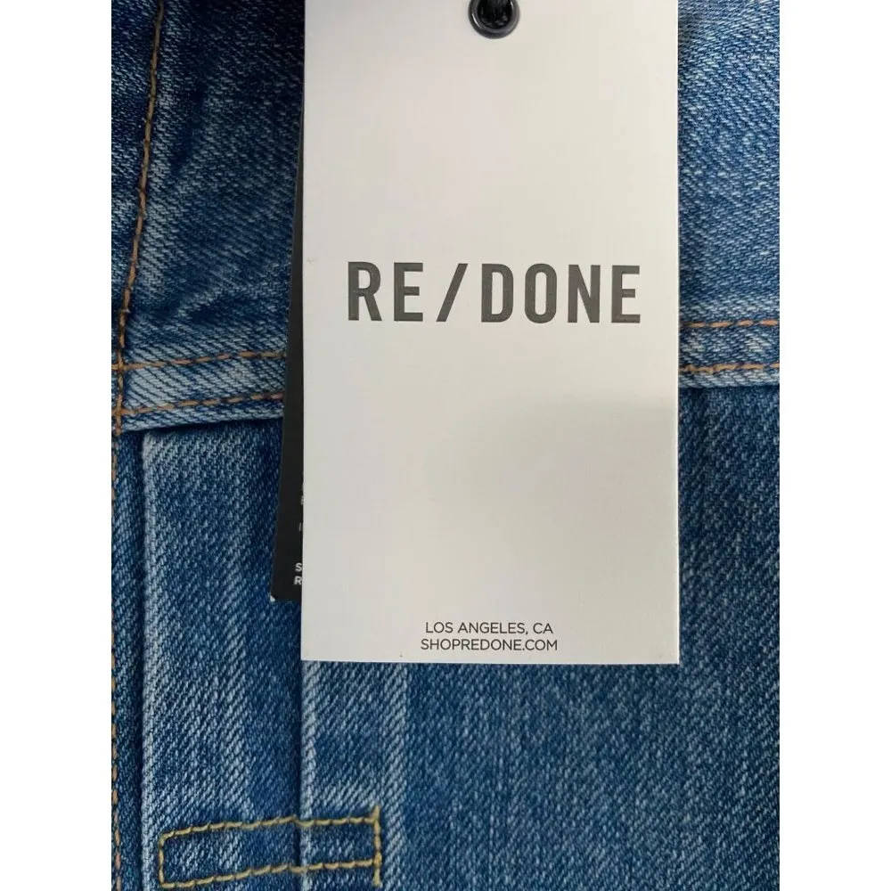 RE/DONE $365 NWT  60s STONED SHRUNKEN DENIM JACKET SZ SMALL - Image 5
