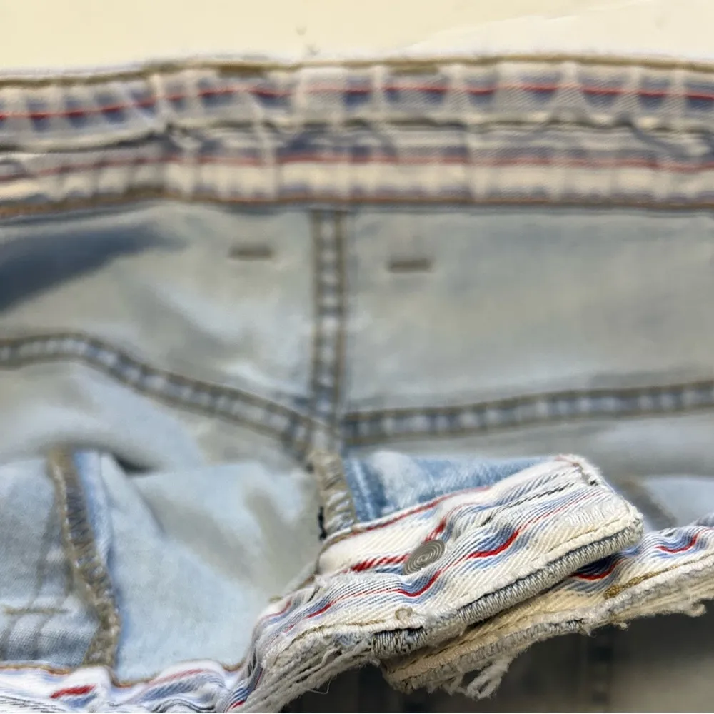 Vintage Black Lee original jeans 34 waist stretched inseam 19 inches Midwest 13” - Image 5