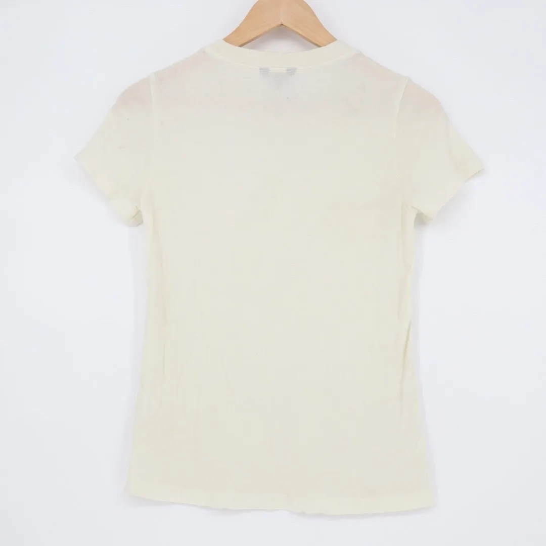 Allbirds Womens Cream Crew Neck T Shirt Basic Tee XS Made in Peru - Image 7