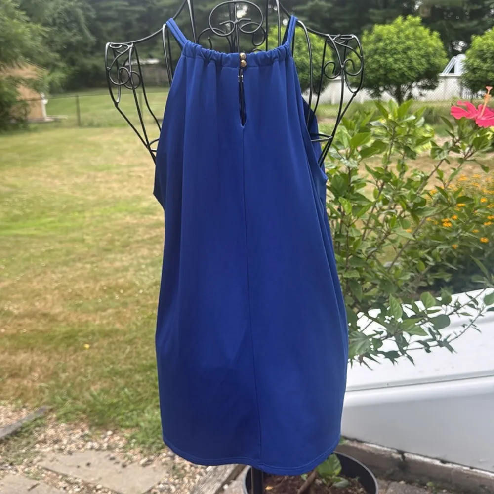 NAIF sleeveless halter style blouse Blue Size L - Image 4