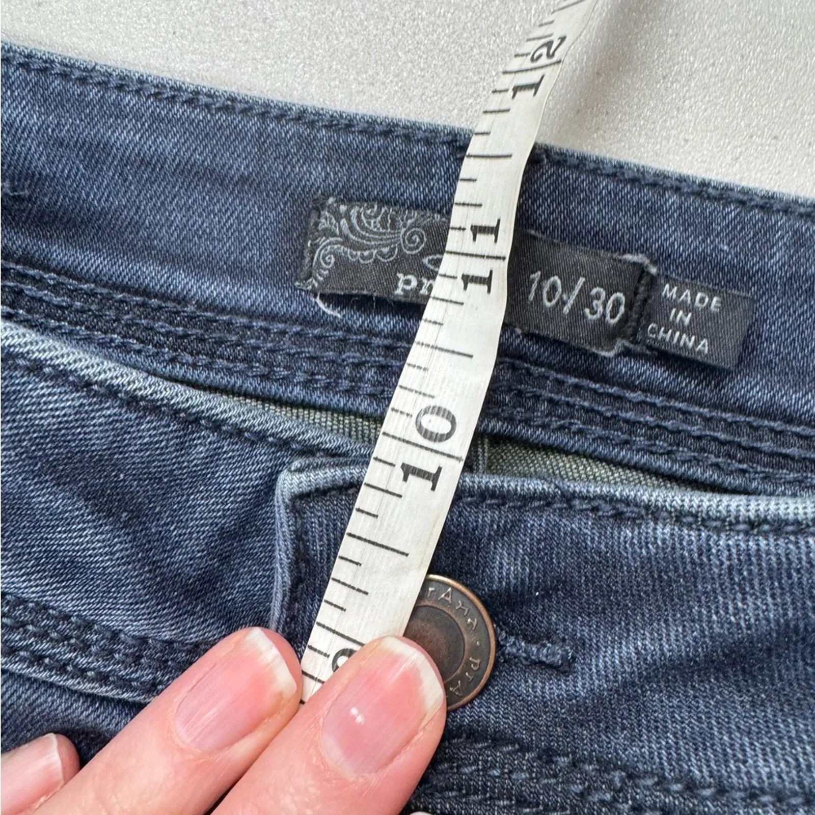 Prana High Rise Skinny Ankle Jeans Womens 30 Blue Denim Classic Casual Fall - Image 8