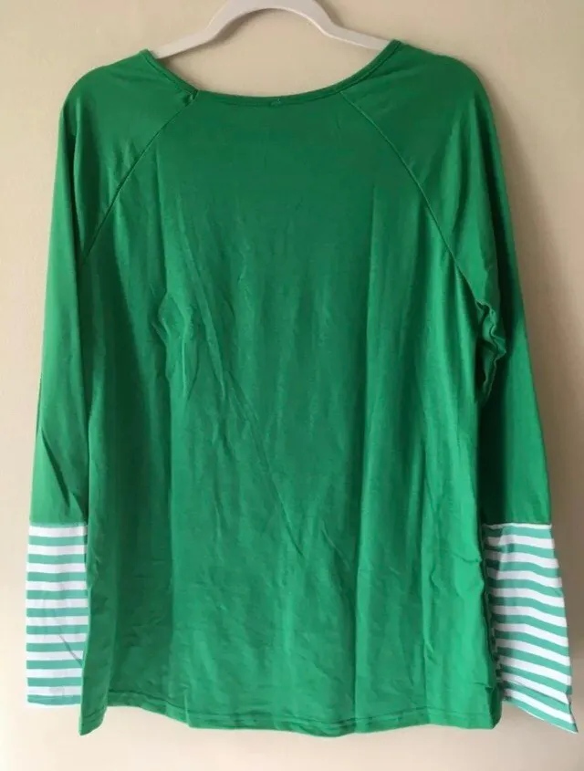 Baby It’s Cold Outside Shirt, Large Green - Image 3