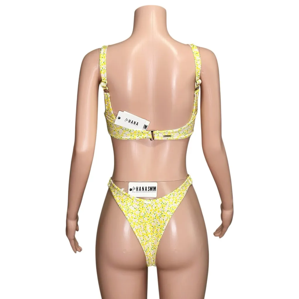 LAHANA SWIM 2-PC Goldie Top & Gigi Bottom, Floral, XS - Image 5