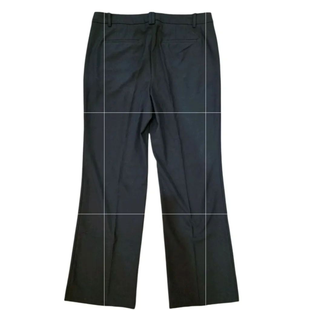 Talbots Windsor Dress Straight Leg Pants Womens Black Size 12 Work Office Preppy - Image 2