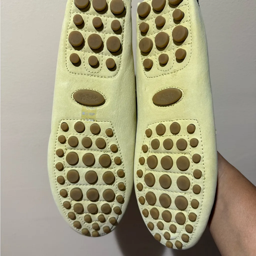 Coach Norfolk‎ Tassel Loafer Flats 9B Tan Beige Yellow Studded Nubuck NWOB U Size 9 - Image 9