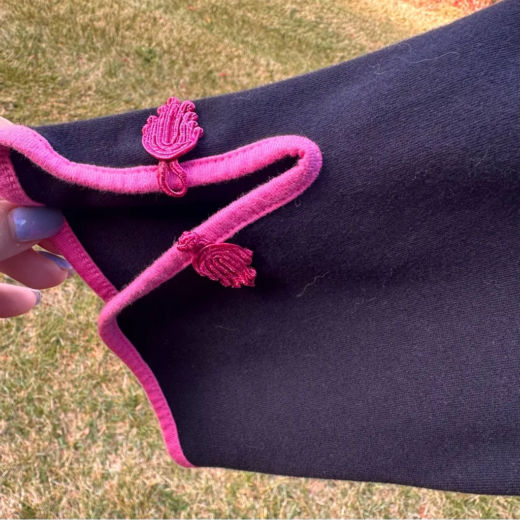 Vintage Yi Lin Embroidered Tunic Knit Top Pink Size L - Image 9