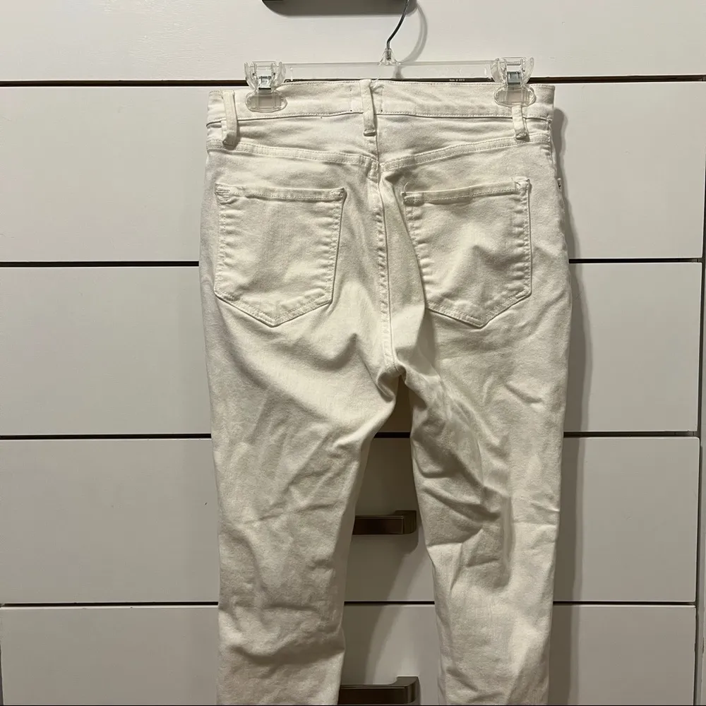 BDG Urban Outfitters White High Rise Cropped Skinny Jeans - Image 3