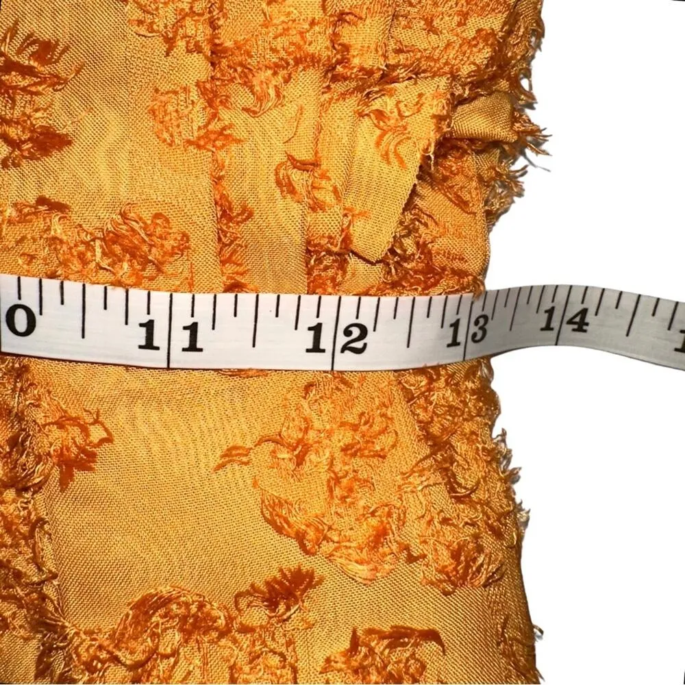 NWT Atoir Guiding Light Drape Accent Orange Textured Dress US4 Size 4 - Image 7