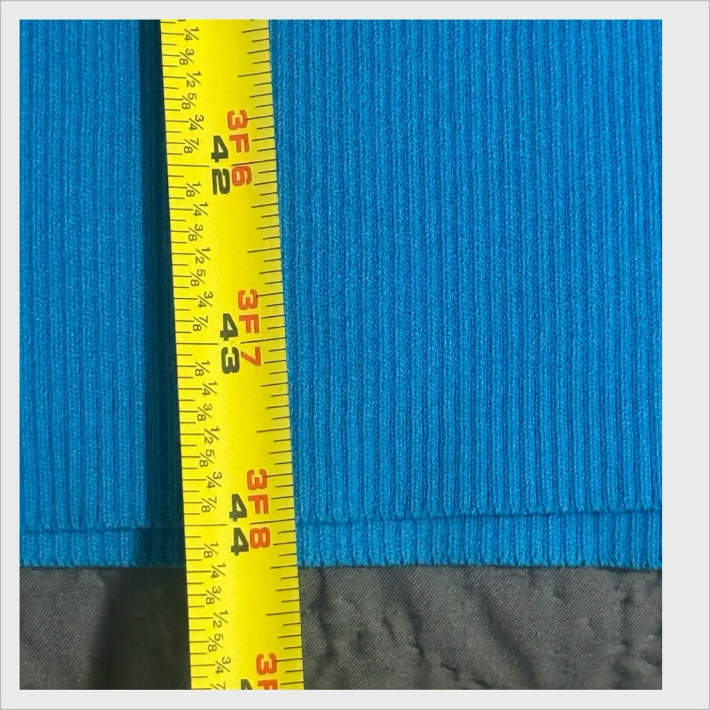 💙 Urban Revivo blue sleeveless knit midi dress with slit Size 6 - Image 7