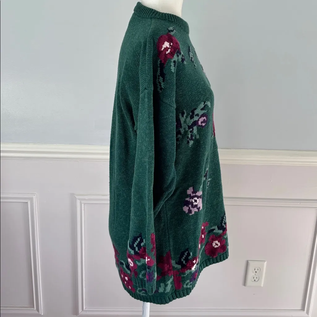 Vintage Northern Reflections Floral Sweater 100% Cotton Cottagecore Grandmacore - Image 7
