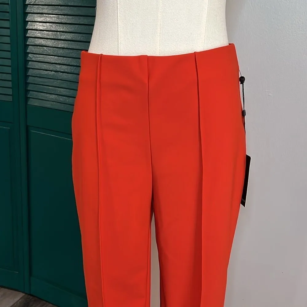 Jules & Leopold NWT pull on slim leg crop Elegant orange Women's Pants SP - Image 2
