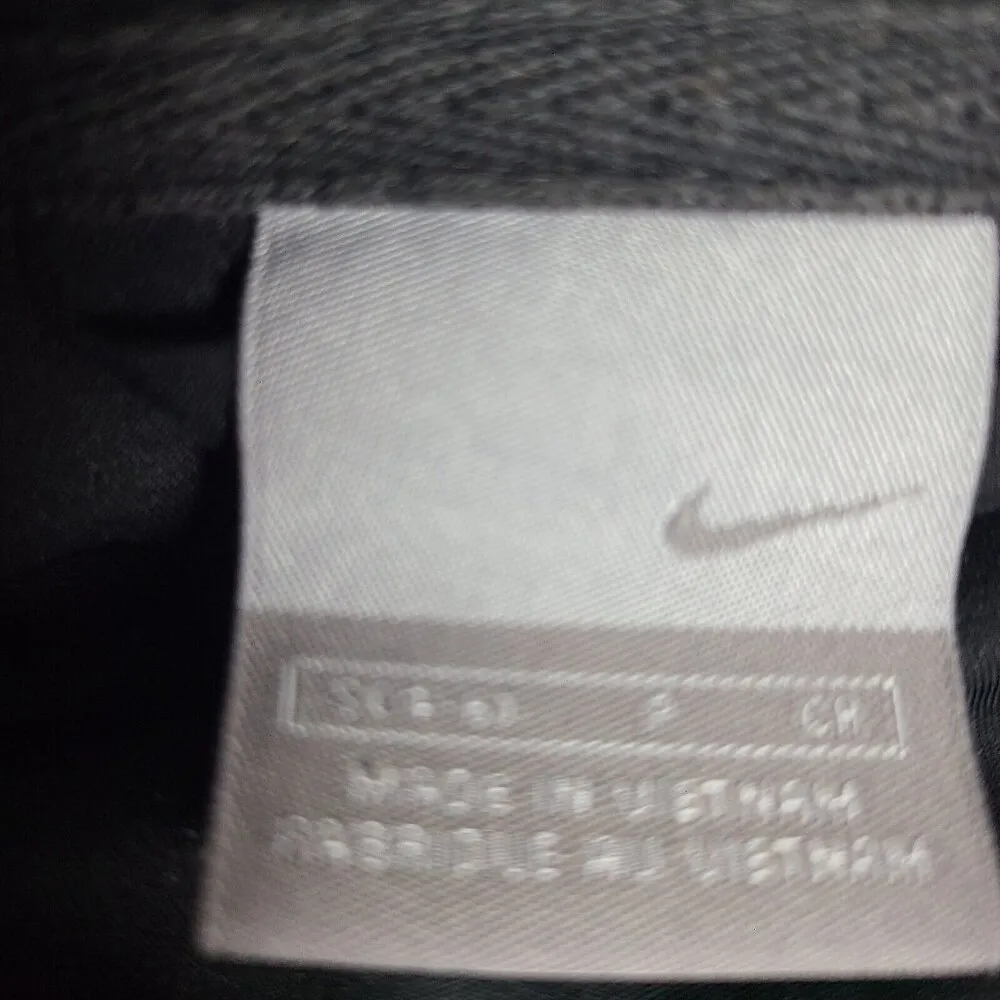 Vintage Nike Black W/Red White Embroidered Swoosh Check Zip Jacket Women's Small - Image 3