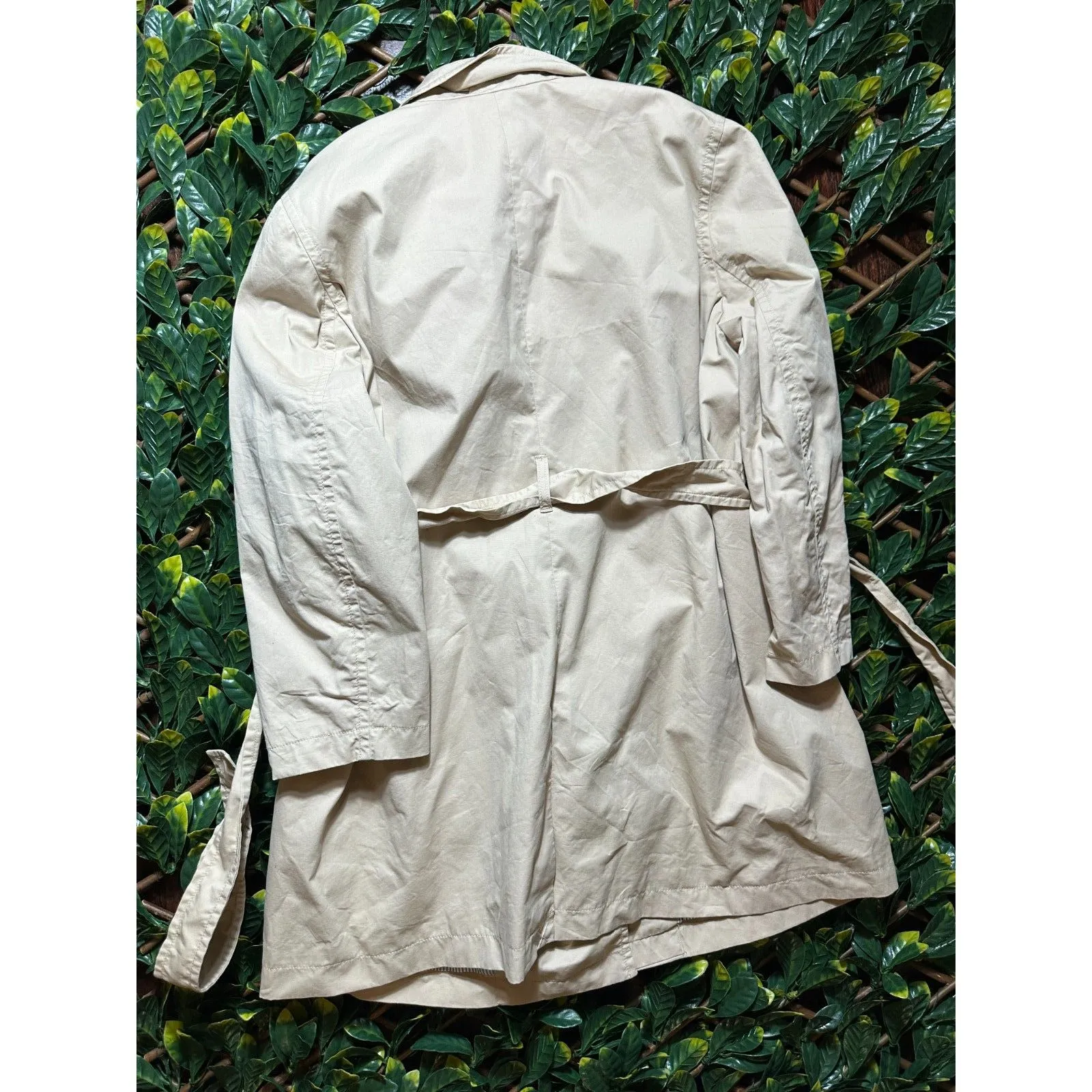 J Crew Light Tan Belted Trench Coat Size 20 - Image 6