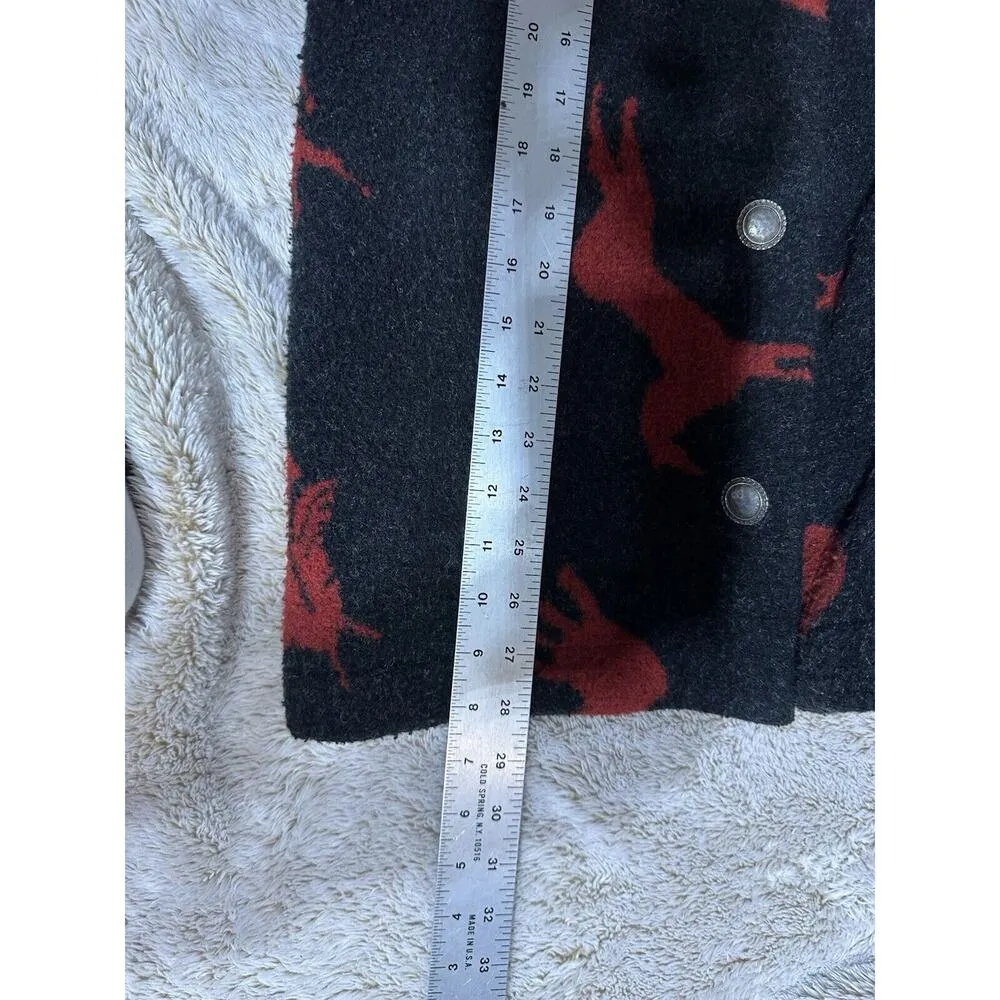 County Clothing Co. Western Jacket Black/Red Cheyenne Collection Womens Small - Image 9