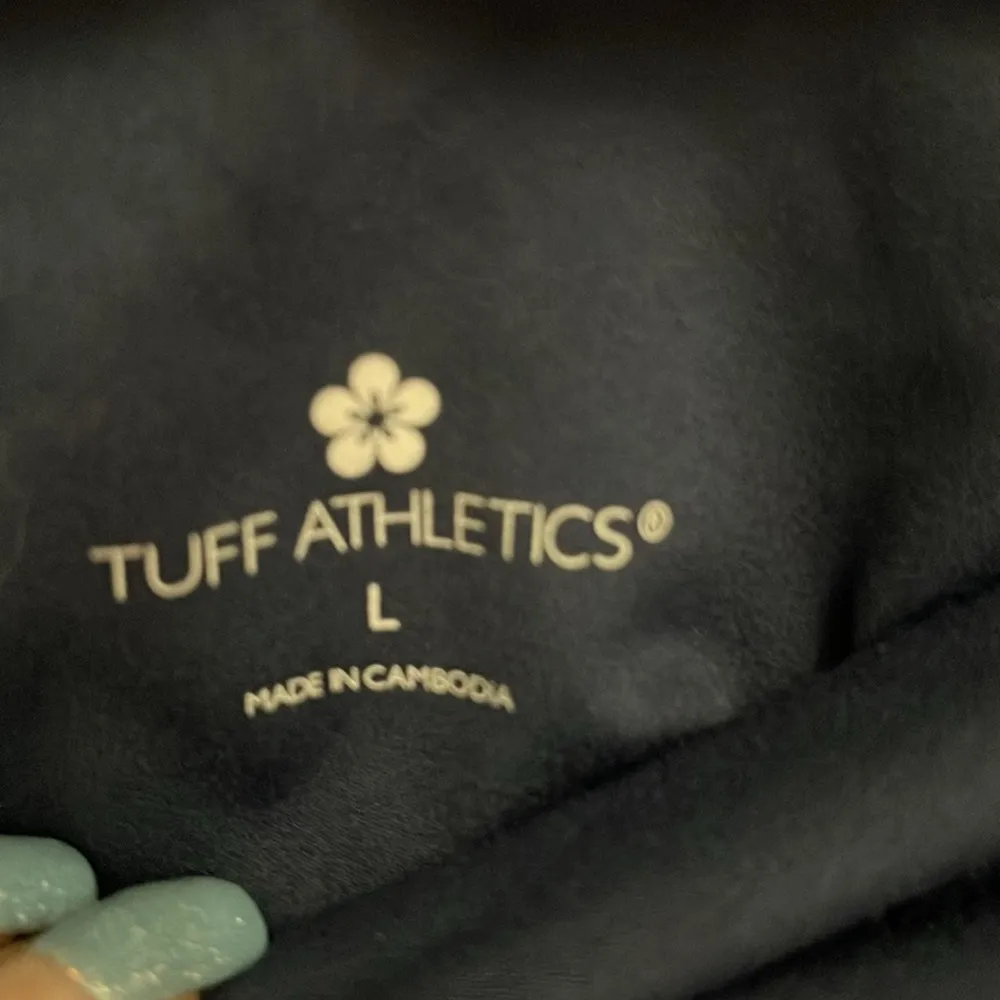 Tuff Athletics Navy Teal Leggings EUC - Image 2