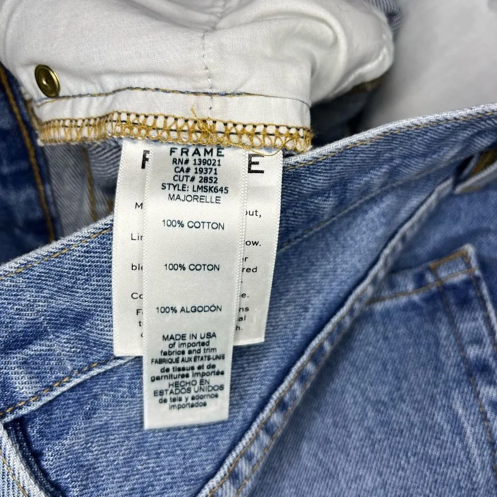 Frame denim le mini distressed skirt sz 30 - Image 5