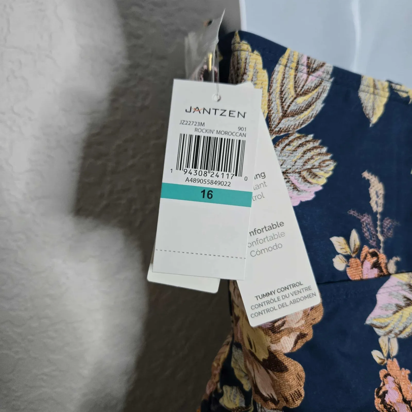 Jantzen Cabana Queen Vamp Swim Dress Size 16 NWT Removeable Straps - Image 4