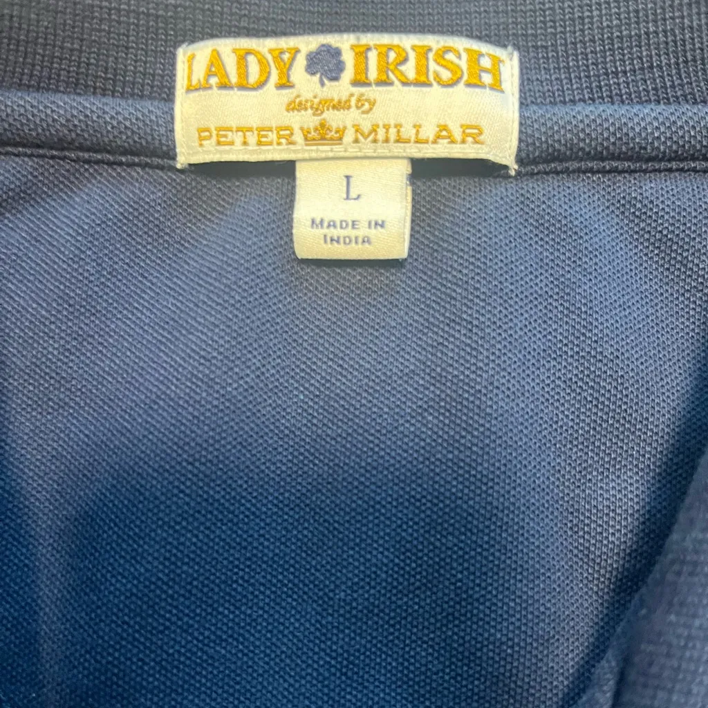 Ladies Notre Dame Lady Irish by Peter Millar Polo Size Large - Image 5