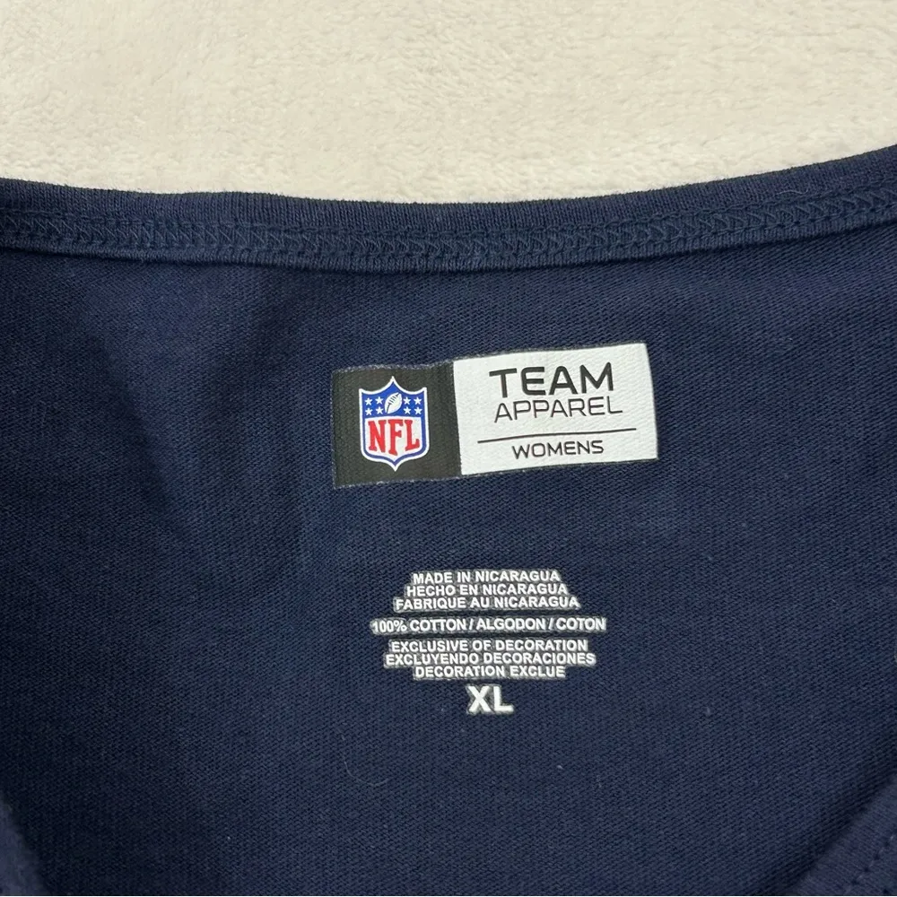 Los Angeles LA Chargers NFL Football Navy Blue Longsleeve T-Shirt Women’s XL - Image 3